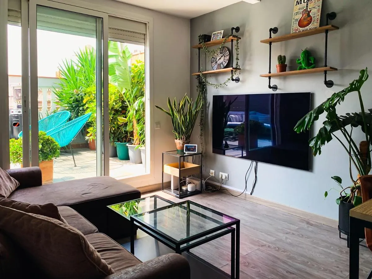 Incredible 2Br Penthouse With Urban Rooftop Garden Barcelona 0*,